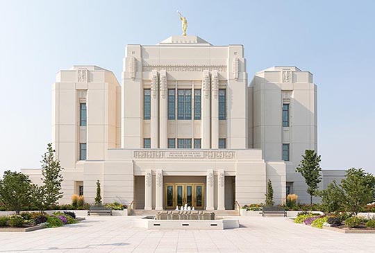 Meridian temple on a summer day - Church of Jesus Christ of Latter Day Saints