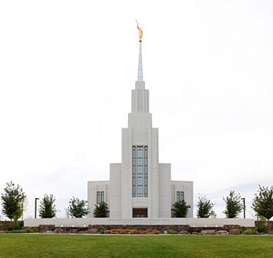 Twin Falls Church of Jesus Christ Temple from a distance during day